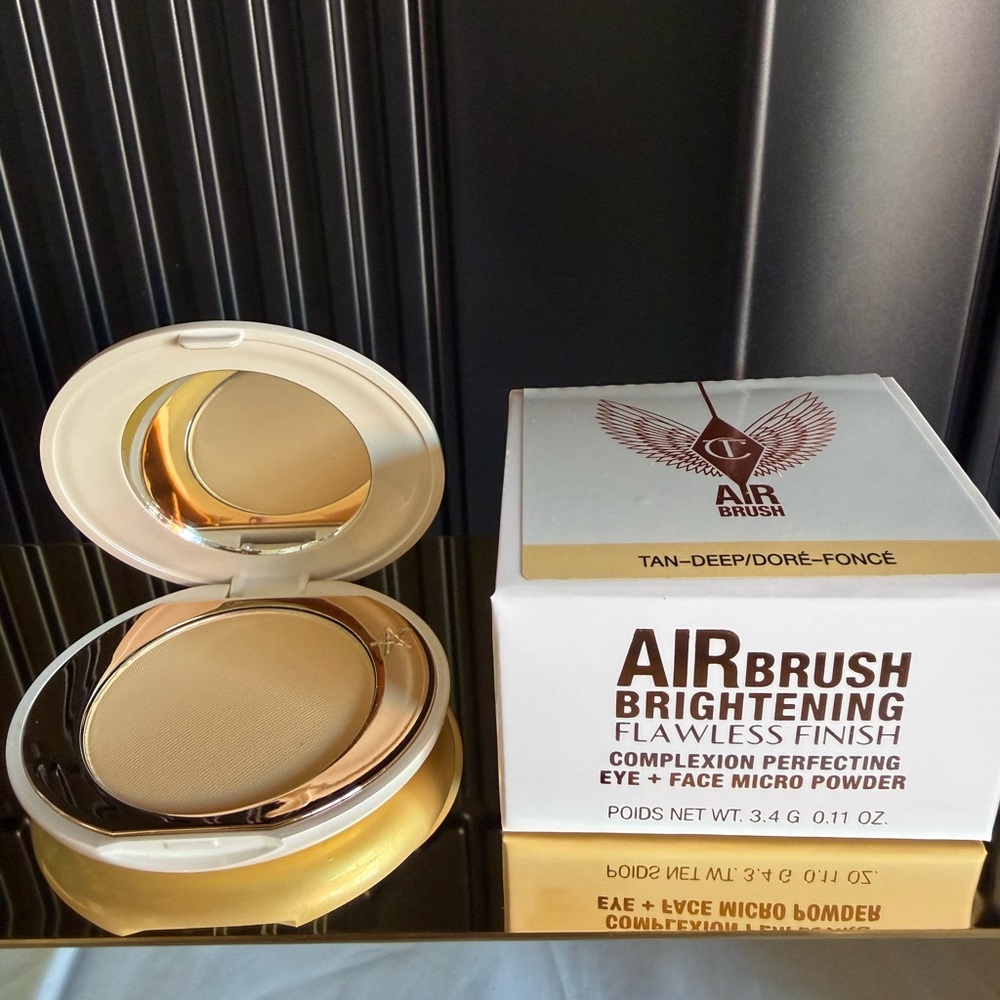 Charlotte Tilbury Airbrush Brightening Flawless Finish Travel Powder ~ Tan BNIB